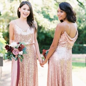 COPY - Revelry Rose Gold Bridesmaid Dress